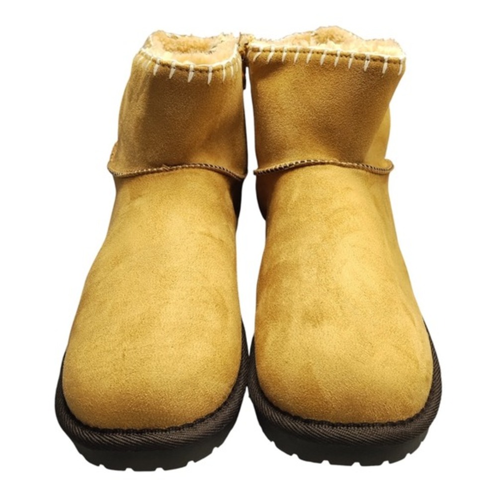 Muk Luks Truvie Booties Womens US Size 10 Multi Cozy Faux Fur Lined Side Zip